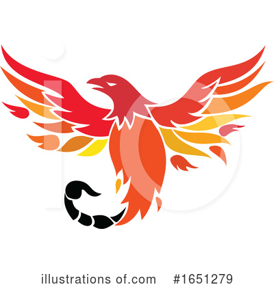 Royalty-Free (RF) Phoenix Clipart Illustration by patrimonio - Stock Sample #1651279
