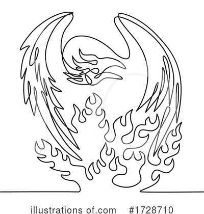 Royalty-Free (RF) Phoenix Clipart Illustration by patrimonio - Stock Sample #1728710