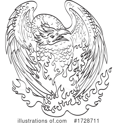 Royalty-Free (RF) Phoenix Clipart Illustration by patrimonio - Stock Sample #1728711