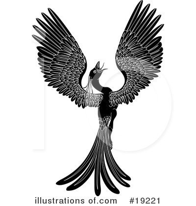 Phoenix Bird Clipart #19221 by AtStockIllustration