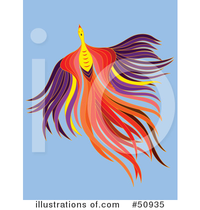 Royalty-Free (RF) Phoenix Clipart Illustration by Cherie Reve - Stock Sample #50935