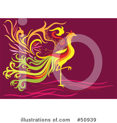 Royalty-Free (RF) Phoenix Clipart Illustration by Cherie Reve - Stock Sample #50939