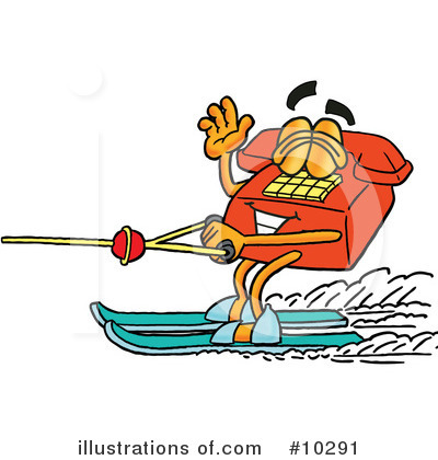 Water Skiing Clipart #10291 by Mascot Junction