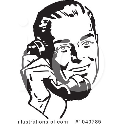 Royalty-Free (RF) Phone Clipart Illustration by BestVector - Stock Sample #1049785