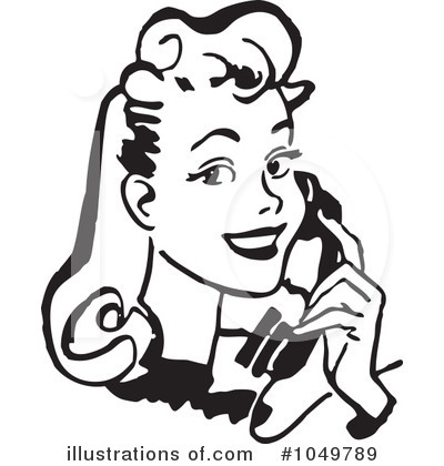 Royalty-Free (RF) Phone Clipart Illustration by BestVector - Stock Sample #1049789