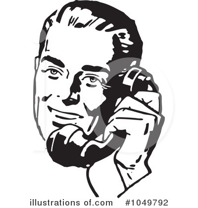 Royalty-Free (RF) Phone Clipart Illustration by BestVector - Stock Sample #1049792