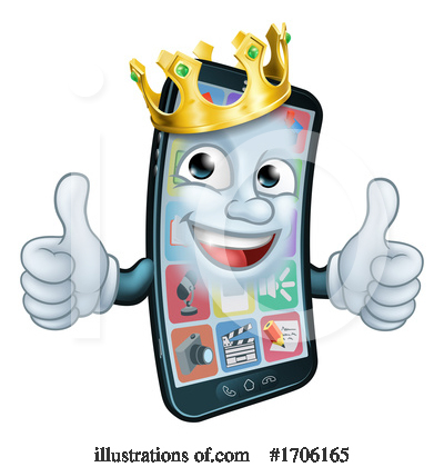 Royalty-Free (RF) Phone Clipart Illustration by AtStockIllustration - Stock Sample #1706165