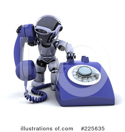 Royalty-Free (RF) Phone Clipart Illustration by KJ Pargeter - Stock Sample #225635