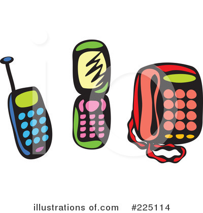 Royalty-Free (RF) Phones Clipart Illustration by Prawny - Stock Sample #225114