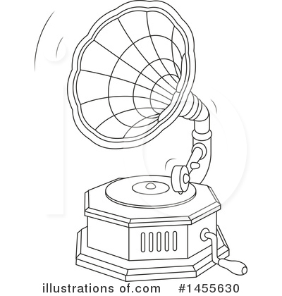Phonograph Clipart #1455630 by Alex Bannykh