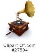 Phonograph Clipart #27594 by KJ Pargeter