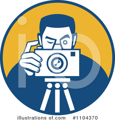 Royalty-Free (RF) Photographer Clipart Illustration by patrimonio - Stock Sample #1104370