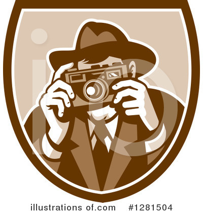 Royalty-Free (RF) Photographer Clipart Illustration by patrimonio - Stock Sample #1281504