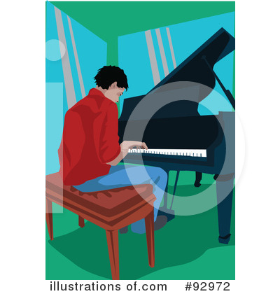 Royalty-Free (RF) Pianist Clipart Illustration by mayawizard101 - Stock Sample #92972