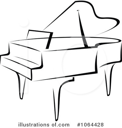 Royalty-Free (RF) Piano Clipart Illustration by Vector Tradition SM - Stock Sample #1064428