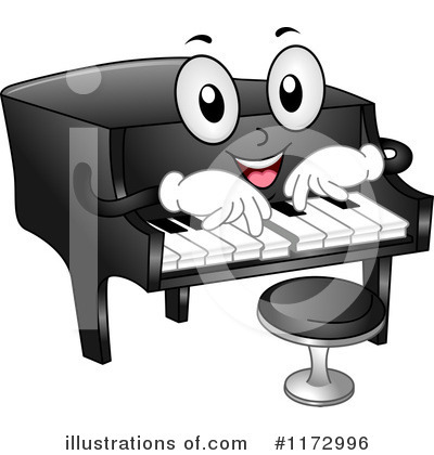 Royalty-Free (RF) Piano Clipart Illustration by BNP Design Studio - Stock Sample #1172996