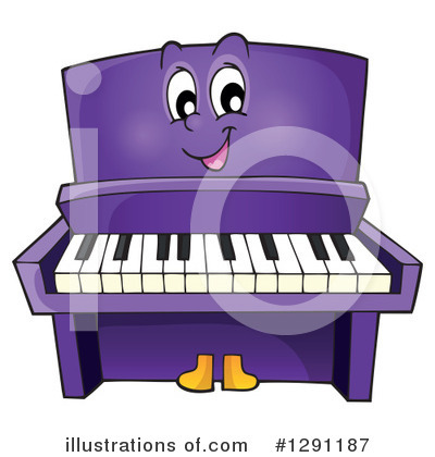 Royalty-Free (RF) Piano Clipart Illustration by visekart - Stock Sample #1291187