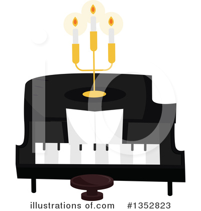 Royalty-Free (RF) Piano Clipart Illustration by BNP Design Studio - Stock Sample #1352823