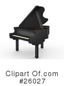 Piano Clipart #26027 by KJ Pargeter