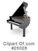 Piano Clipart #26028 by KJ Pargeter