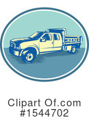 Pick Up Truck Clipart #1544702 by patrimonio