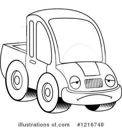 Royalty-Free (RF) Pickup Truck Clipart Illustration by Cory Thoman - Stock Sample #1216748