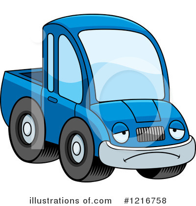 Royalty-Free (RF) Pickup Truck Clipart Illustration by Cory Thoman - Stock Sample #1216758