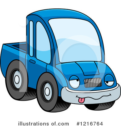 Royalty-Free (RF) Pickup Truck Clipart Illustration by Cory Thoman - Stock Sample #1216764