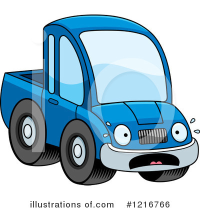 Royalty-Free (RF) Pickup Truck Clipart Illustration by Cory Thoman - Stock Sample #1216766