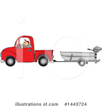 Royalty-Free (RF) Pickup Truck Clipart Illustration by djart - Stock Sample #1443724