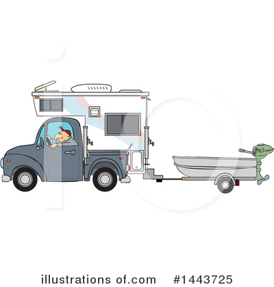 Royalty-Free (RF) Pickup Truck Clipart Illustration by djart - Stock Sample #1443725