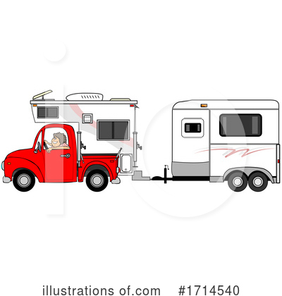 Royalty-Free (RF) Pickup Truck Clipart Illustration by djart - Stock Sample #1714540