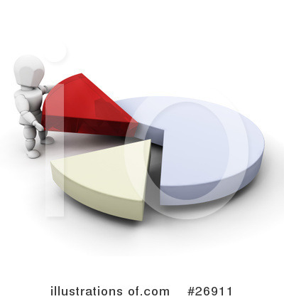 Royalty-Free (RF) Pie Chart Clipart Illustration by KJ Pargeter - Stock Sample #26911