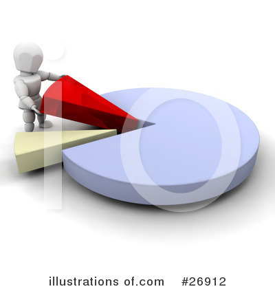 Royalty-Free (RF) Pie Chart Clipart Illustration by KJ Pargeter - Stock Sample #26912
