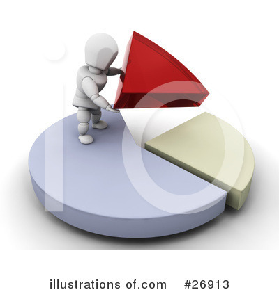 Royalty-Free (RF) Pie Chart Clipart Illustration by KJ Pargeter - Stock Sample #26913