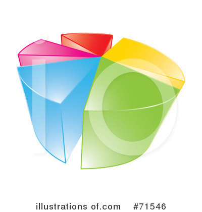 Royalty-Free (RF) Pie Chart Clipart Illustration by MilsiArt - Stock Sample #71546