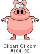 Pig Clipart #104192 by Cory Thoman