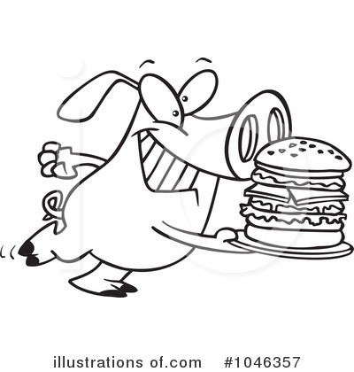 Burger Clipart #1046357 by toonaday