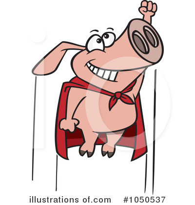 Royalty-Free (RF) Pig Clipart Illustration by toonaday - Stock Sample #1050537