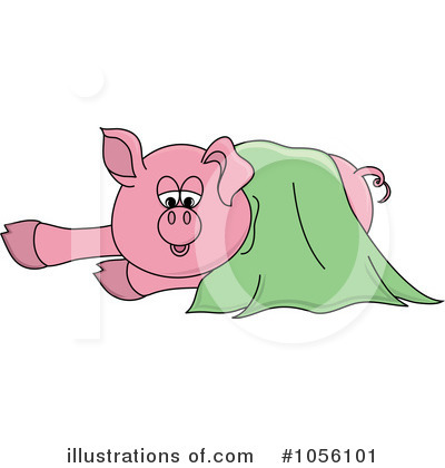Royalty-Free (RF) Pig Clipart Illustration by Pams Clipart - Stock Sample #1056101