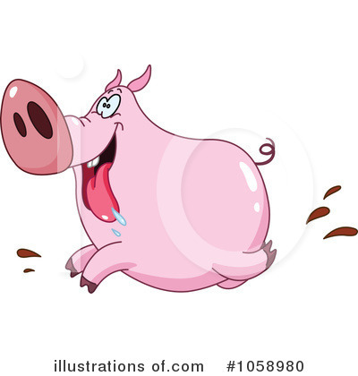 Royalty-Free (RF) Pig Clipart Illustration by yayayoyo - Stock Sample #1058980