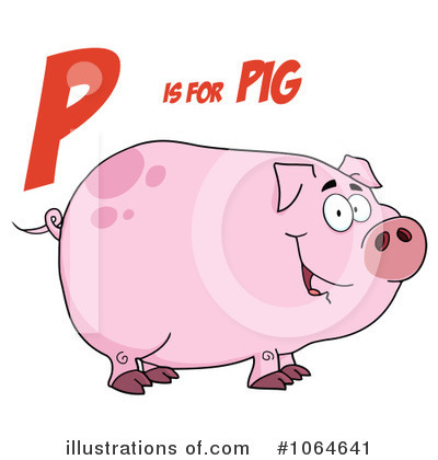 Royalty-Free (RF) Pig Clipart Illustration by Hit Toon - Stock Sample #1064641
