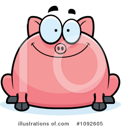 Royalty-Free (RF) Pig Clipart Illustration by Cory Thoman - Stock Sample #1092605