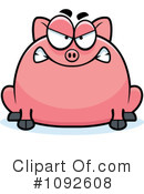Pig Clipart #1092608 by Cory Thoman