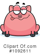Pig Clipart #1092611 by Cory Thoman