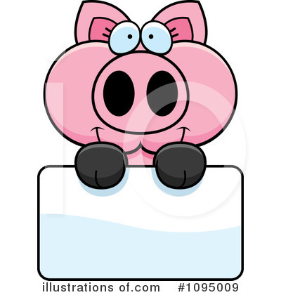 Royalty-Free (RF) Pig Clipart Illustration by Cory Thoman - Stock Sample #1095009