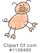 Pig Clipart #1106490 by C Charley-Franzwa