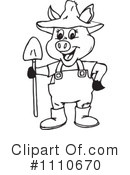 Pig Clipart #1110670 by Dennis Holmes Designs