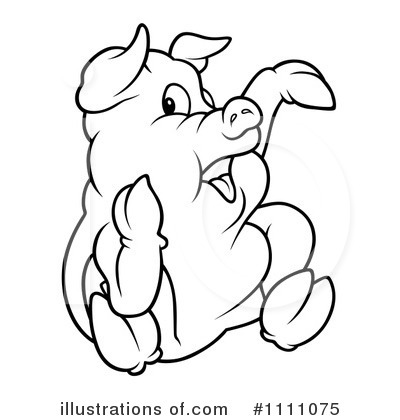 Royalty-Free (RF) Pig Clipart Illustration by dero - Stock Sample #1111075