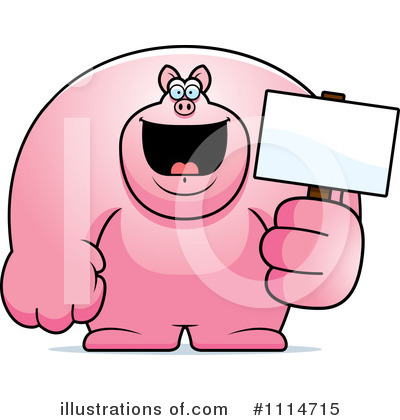 Royalty-Free (RF) Pig Clipart Illustration by Cory Thoman - Stock Sample #1114715